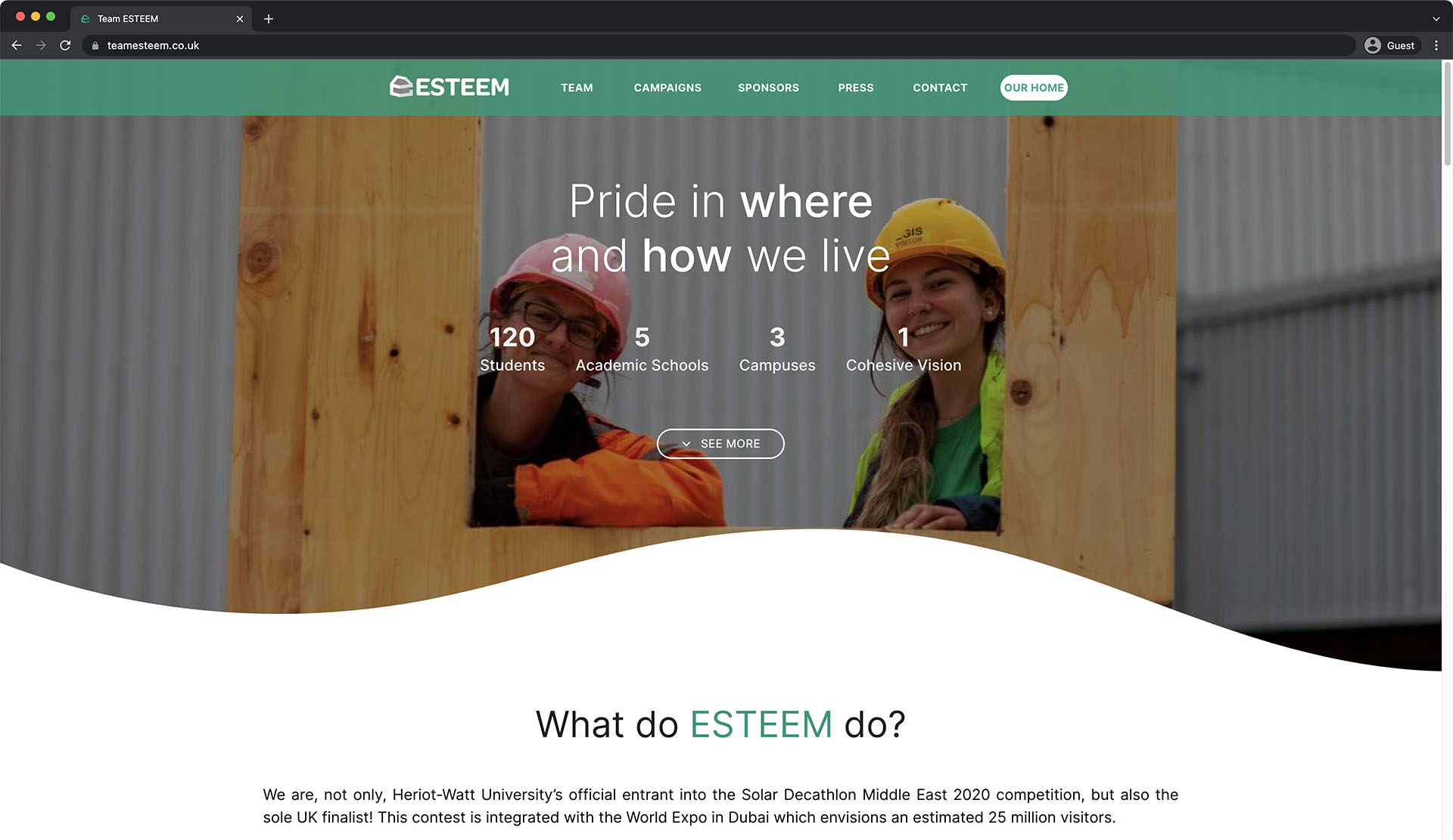 The new Team ESTEEM website